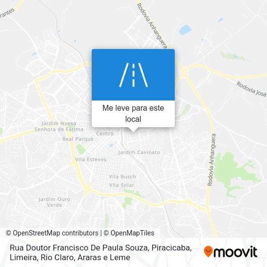 Rua Doutor Francisco De Paula Souza mapa