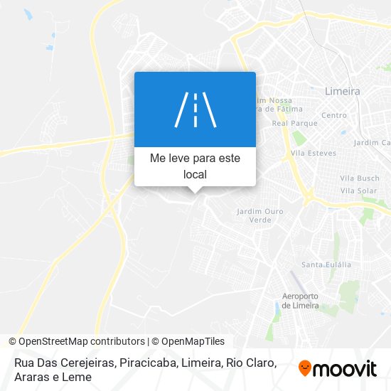 Rua Das Cerejeiras mapa