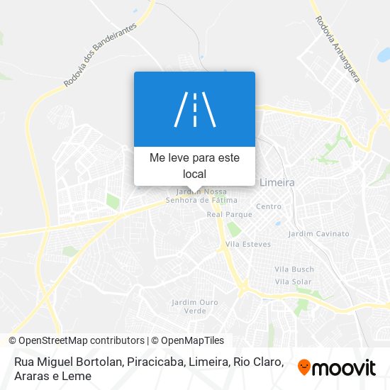 Rua Miguel Bortolan mapa