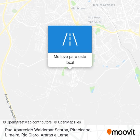 Rua Aparecido Waldemar Scarpa mapa