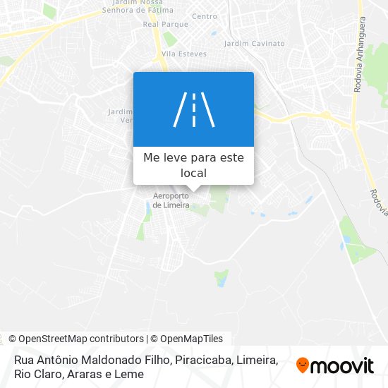 Rua Antônio Maldonado Filho mapa