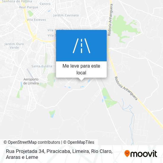 Rua Projetada 34 mapa