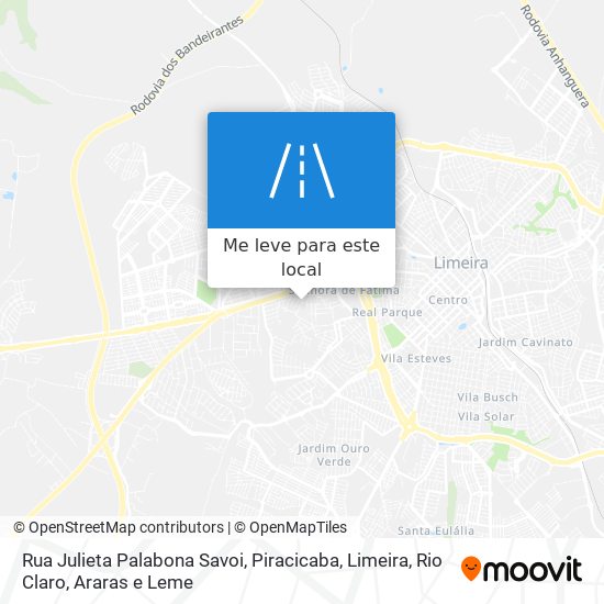 Rua Julieta Palabona Savoi mapa