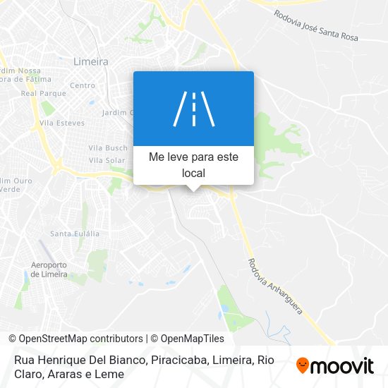 Rua Henrique Del Bianco mapa