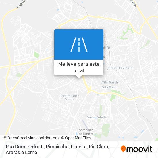 Rua Dom Pedro II mapa