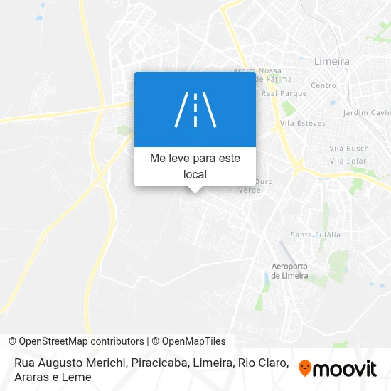 Rua Augusto Merichi mapa