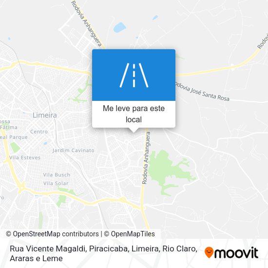 Rua Vicente Magaldi mapa