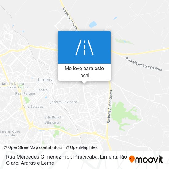 Rua Mercedes Gimenez Fior mapa