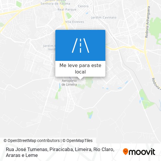 Rua José Tumenas mapa