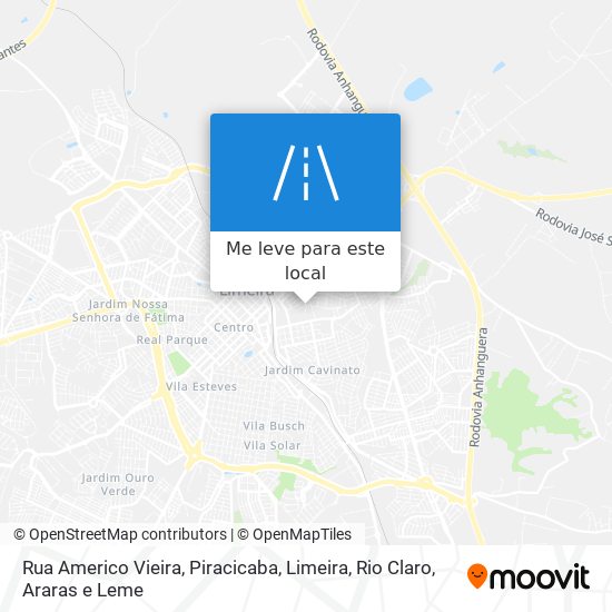 Rua Americo Vieira mapa