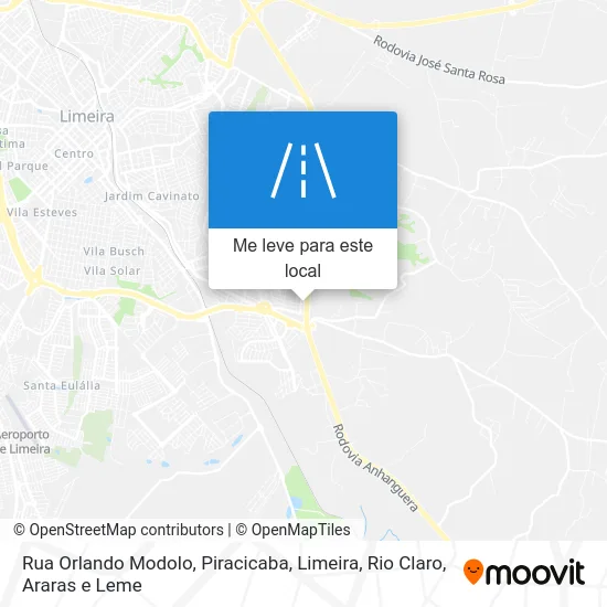 Rua Orlando Modolo mapa