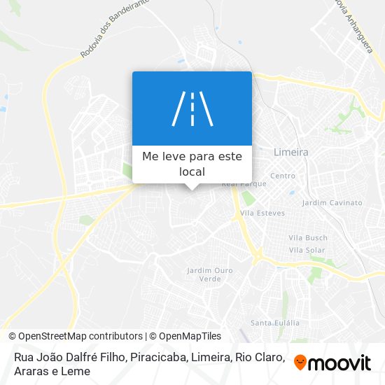 Rua João Dalfré Filho mapa