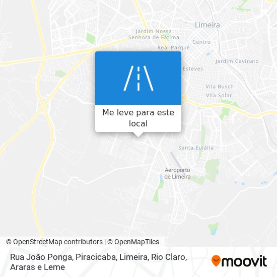 Rua João Ponga mapa