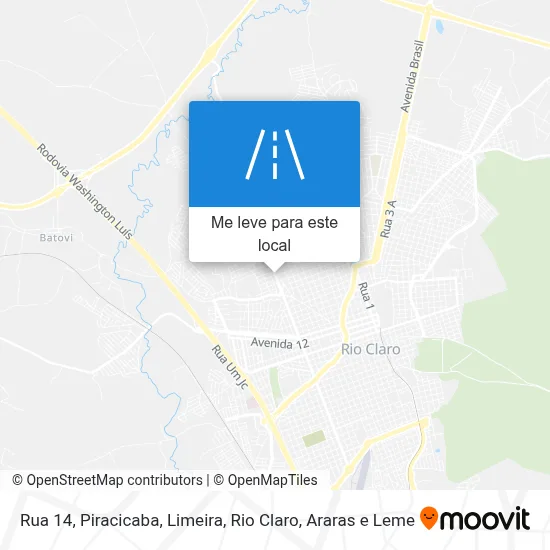 Rua 14 mapa