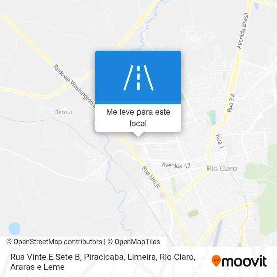 Rua Vinte E Sete B mapa