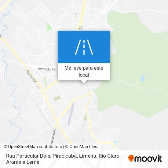 Rua Particular Dois mapa