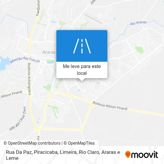 Rua Da Paz mapa
