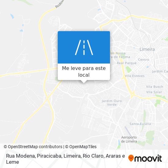 Rua Modena mapa