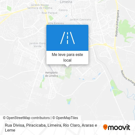 Rua Divisa mapa