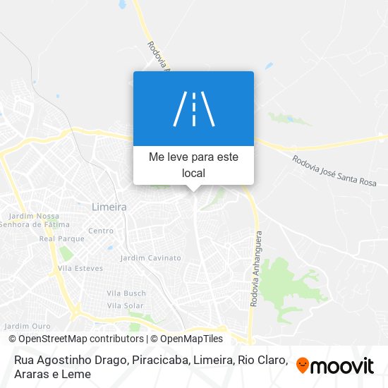 Rua Agostinho Drago mapa