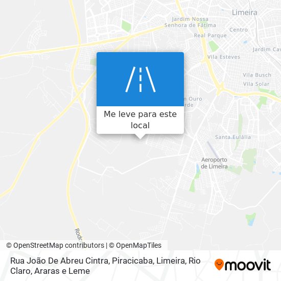 Rua João De Abreu Cintra mapa