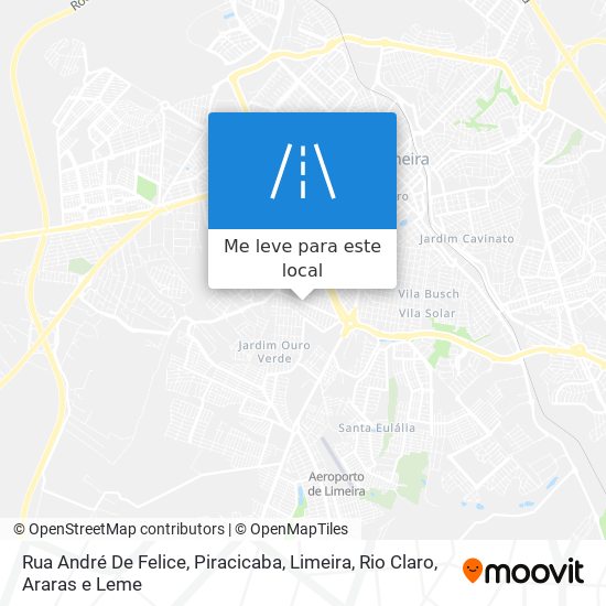 Rua André De Felice mapa