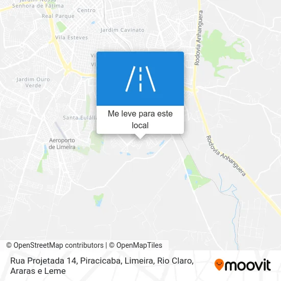 Rua Projetada 14 mapa