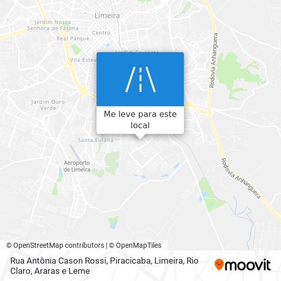 Rua Antônia Cason Rossi mapa