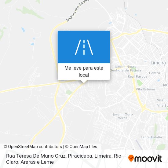 Rua Teresa De Muno Cruz mapa