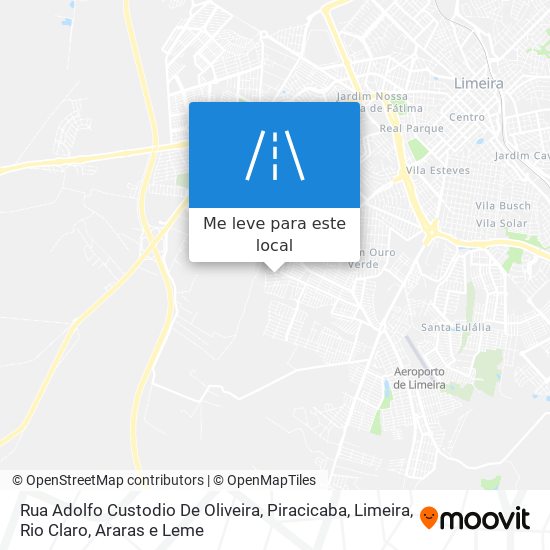Rua Adolfo Custodio De Oliveira mapa