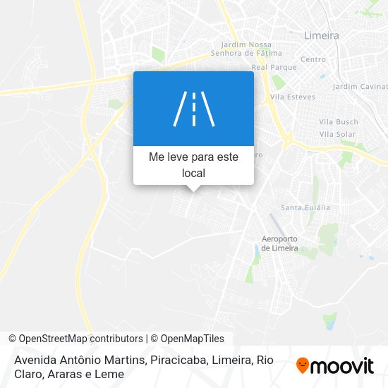 Avenida Antônio Martins mapa