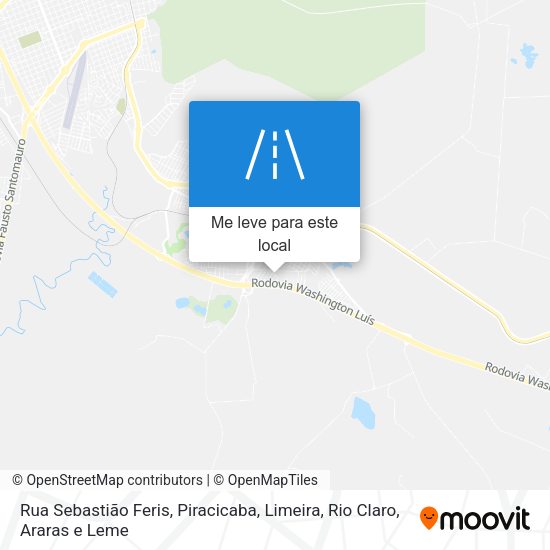 Rua Sebastião Feris mapa