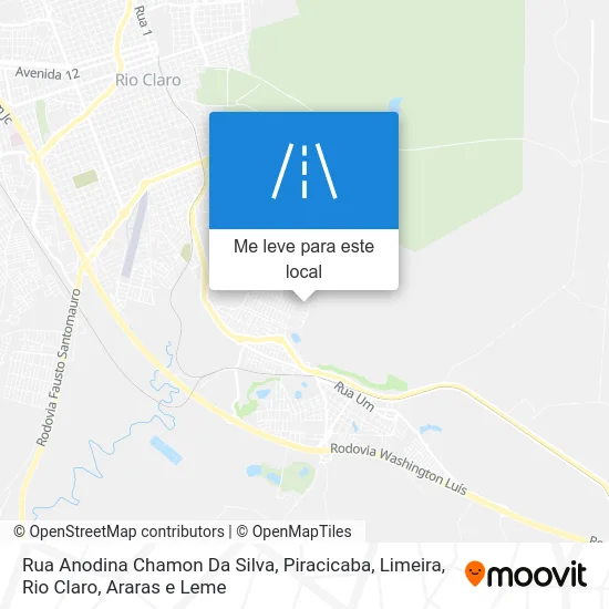 Rua Anodina Chamon Da Silva mapa