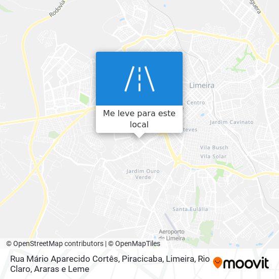 Rua Mário Aparecido Cortês mapa