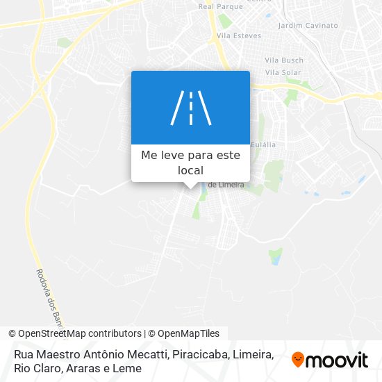 Rua Maestro Antônio Mecatti mapa