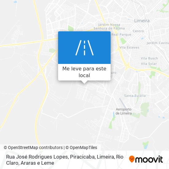 Rua José Rodrigues Lopes mapa