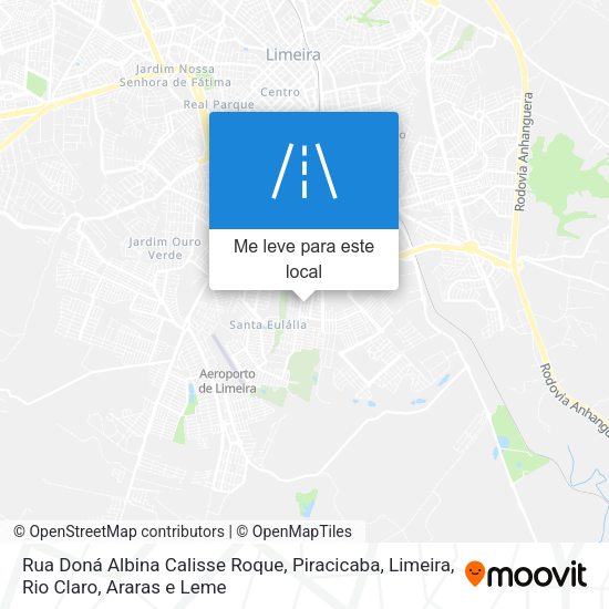 Rua Doná Albina Calisse Roque mapa