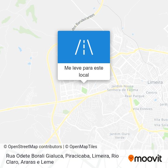 Rua Odete Borali Gialuca mapa