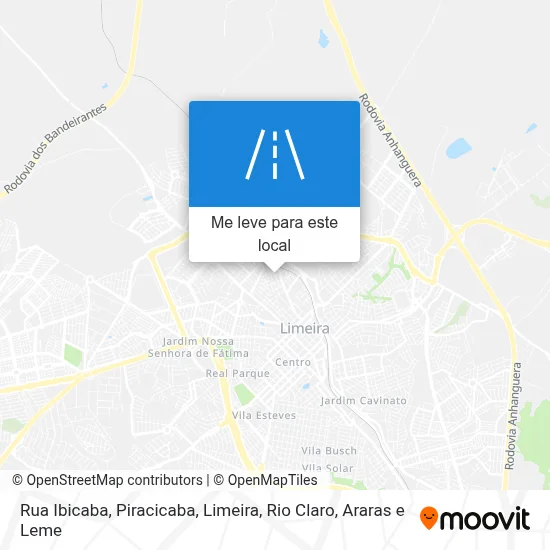 Rua Ibicaba mapa