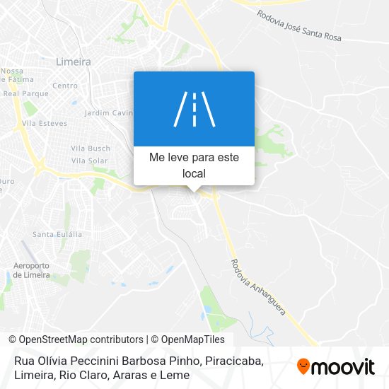 Rua Olívia Peccinini Barbosa Pinho mapa