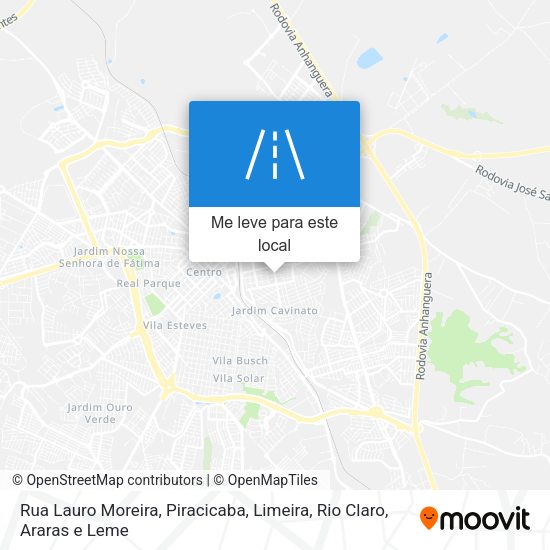 Rua Lauro Moreira mapa