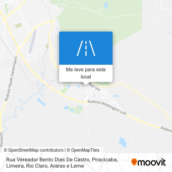 Rua Vereador Bento Dias De Castro mapa