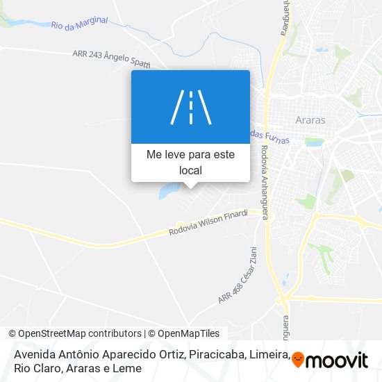 Avenida Antônio Aparecido Ortiz mapa