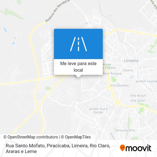 Rua Santo Mofato mapa