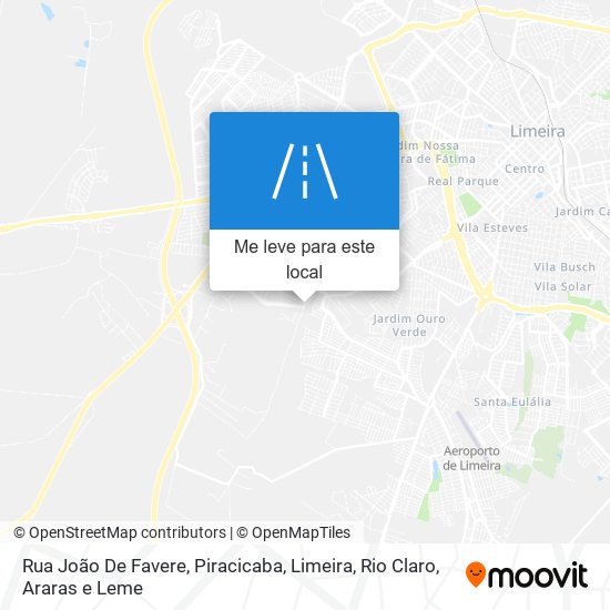 Rua João De Favere mapa