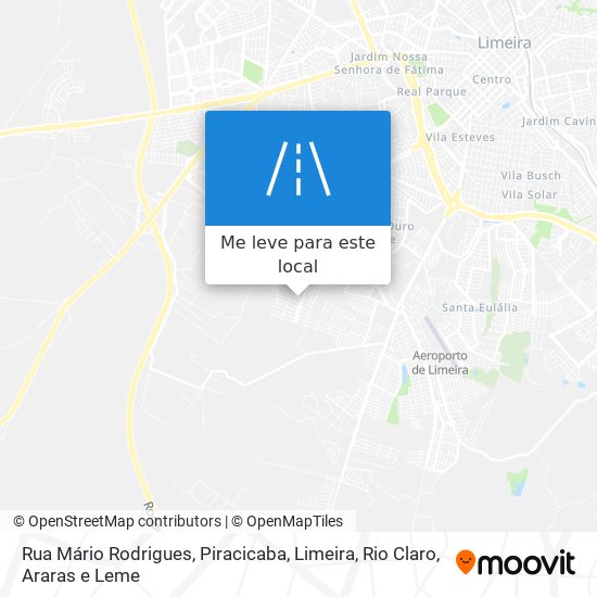 Rua Mário Rodrigues mapa