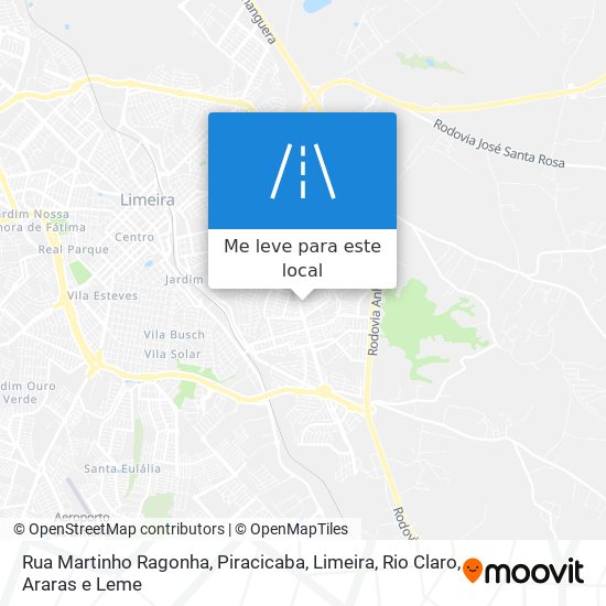 Rua Martinho Ragonha mapa