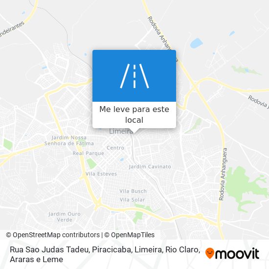 Rua Sao Judas Tadeu mapa