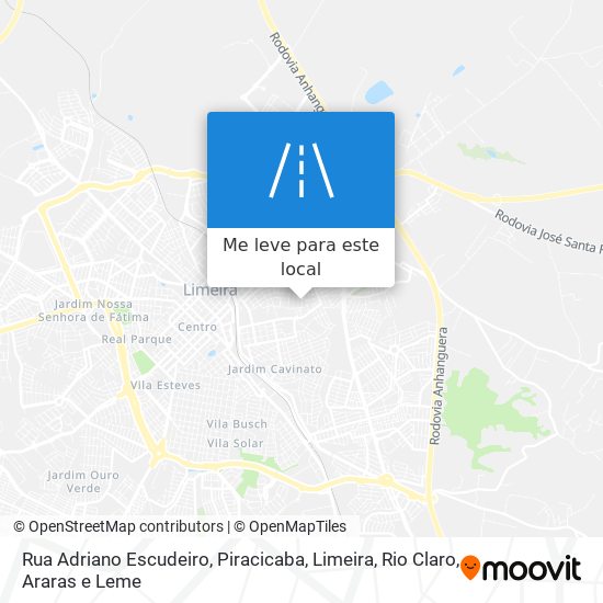 Rua Adriano Escudeiro mapa