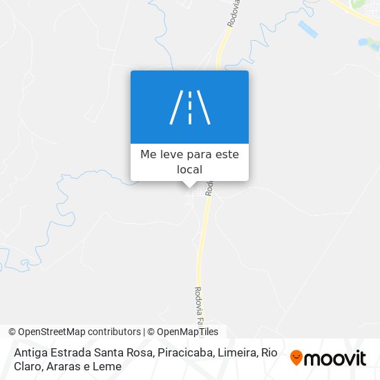 Antiga Estrada Santa Rosa mapa